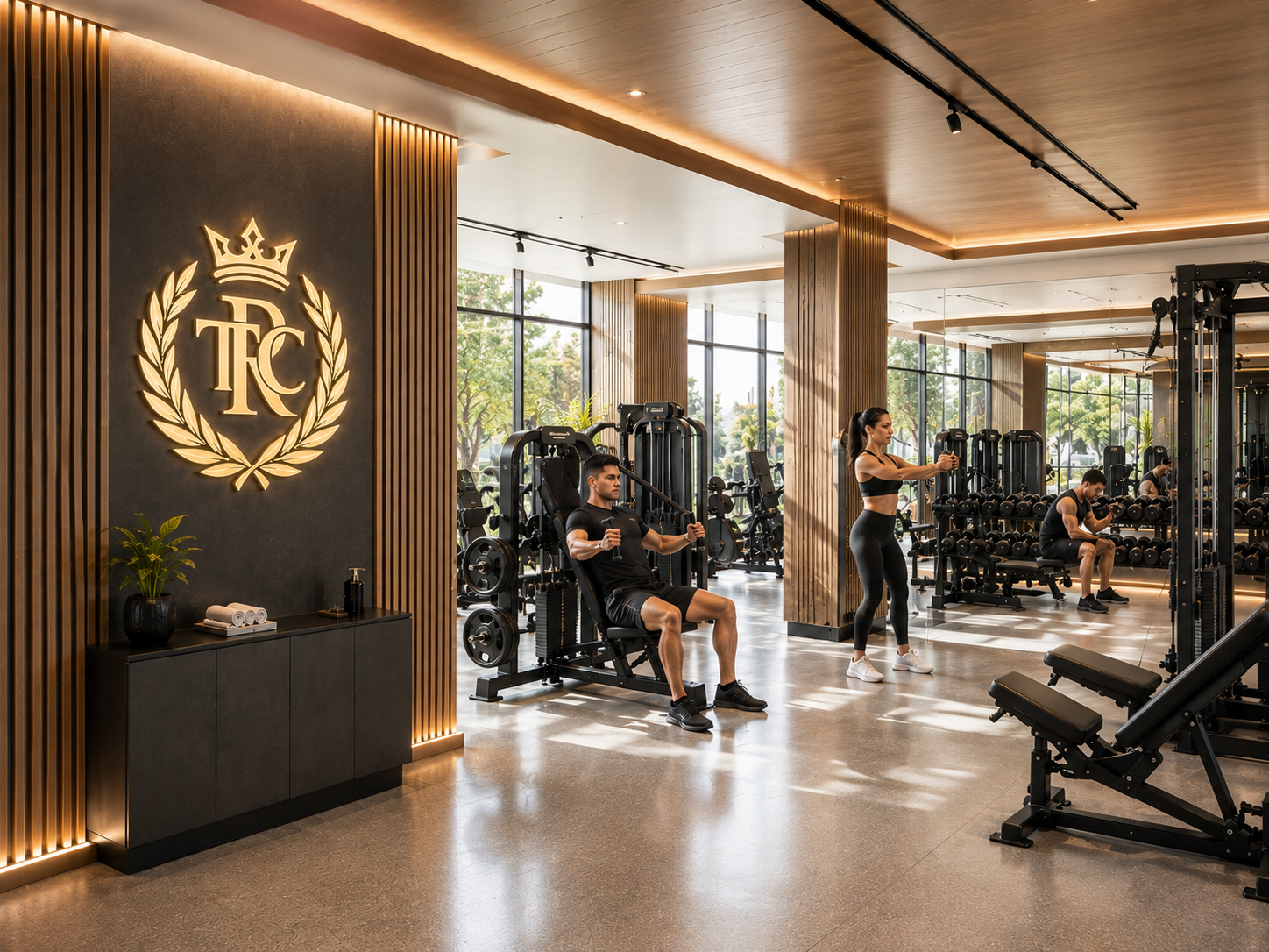 Strength training floor at Reserve Club